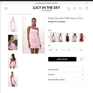 Lucy in the Sky pale pink mini. Medium. NEVER WORN!!!